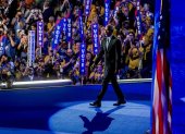 Acto. Barack Obama, durante la Convención Nacional Demócrata.