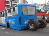 En 2022, la llanta de un bus que cubría la ruta El Ejido-Carcelén Bajo se desprendió.