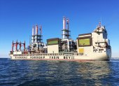 La barcaza de Karpowership arribó al país en semanas pasadas.