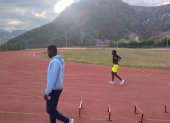 Entrenamiento de deportistas con discapacidad de Fededi, en el Centro de Alto Rendimiento de Carpuela, ubicado en la provincia de Imbabura.