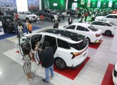 Exposición. La feria de Auto Show que se realiza todos los años en Guayaquil, donde se venden carros híbridos.
