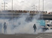 Policías desbloquearon varias vías principales de Colombia.