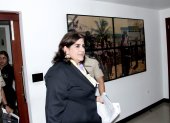 La ministra del Interior, Mónica Palencia.