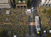 Protestas en Sao Paolo, Brasil