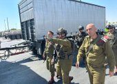 Límite. Efectivos del Ejército de Israel iniciaron el bloqueo y refuerzo de seguridad en la frontera de Allenby.