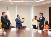 El contralor general del Estado y presidente de la Función de Transparencia, Mauricio Torres, posesionó a los nuevos miembros.