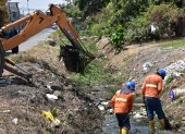 En el norte de Guayaquil  se realizó la limpieza de canales