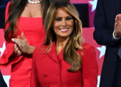 Melania Trump acompañó a su esposo Donald Trump en la Convención Nacional Republicana que se celebró el 18 de julio de 2024 en Milwaukee (Wisconsin, EE UU).