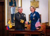 Representantes de las Fuerzas Armadas de Ecuador y Estados Unidos se reunieron en Quito.