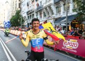 Richard Carapaz figuraba entre los favoritos en el Mundial de Ciclismo.