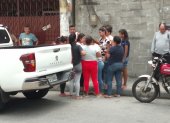 Situación. Familiares de la víctima acudieron a la morgue de Daule
