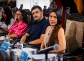 Tatiana Coronel, a la derecha, fue una de las tres concejales posesionadas.