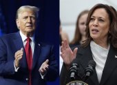El candidato republicano Donald Trump y la demócrata Kamala Harris.