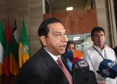 Lucio Gutiérrez (Sociedad Patriótica) señaló este lunes 7 de octubre de 2024 que aún no decide por quién votarán para la primera vicepresidencia de la Asamblea.