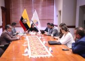 Veloz se reunió con los coordinadores de bancada el 3 de octubre de 2024.