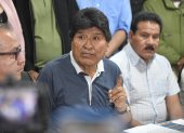 El expresidente Evo Morales (2006-2019) habla en una rueda de prensa el pasado viernes, en Cochabamba (Bolivia).