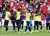 Ecuador al final del partido ante Perú por eliminatorias sudamericanas