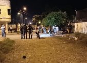 Escena. Los cuerpos de los cuatro tiroteados quedaron dispersos.