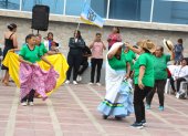Las ancianas del grupo Sagrados Corazones presentaron un baile de antaño.