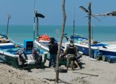 Caso. Embarcaciones revisadas por las fuerzas del orden en Manabí.