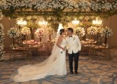 Rocío y Francisco contrajeron matrimonio en la iglesia rectoral San Josemaría Escrivá de Balaguer y lo celebraron en los salones del Hilton Colón.