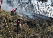 Comunidad. Los comuneros también se han unido para la lucha contra los incendios, aunque también se conoce que algunos son provocados.