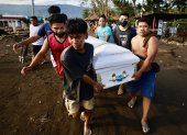 Más de 250.000 aldeanos tuvieron que evacuar por la fuerte tormenta en Filipinas.