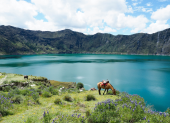 Laguna de Quilotoa es de los principales atractivos turísticos del país.