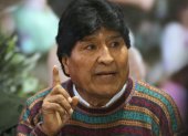 El expresidente de Bolivia Evo Morales durante una conferencia de prensa en La Paz (Bolivia).
