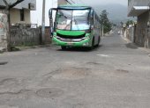 Baches. El mal estado de las vías en Collaquí y La Morita genera malestar.