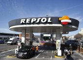 Combustible. Una estación de la empresa española Repsol.