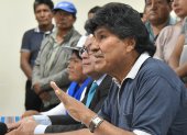 El expresidente de Bolivia, Evo Morales, en una rueda de prensa el 4 de octubre de 2024, en Cochabamba.