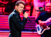 El cantante mexicano Luis Miguel durante uno de sus conciertos.