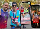 Chito Vera en modo atletismo en la maratón de Nueva York.