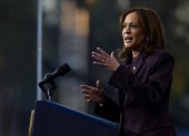 La vicepresidenta estadounidense, Kamala Harris. EFE/SHAWN THEW