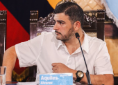 El alcalde de Guayaquil, Aquiles Álvarez.