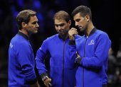 Federer (i) Nadal y Djokovic, el recordado Big Three del tenis mundial.