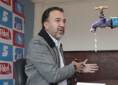 Pabel Muñoz reacciona a cortes programados de agua en la Capital.