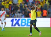 Enner Valencia anotó el gol de la victoria 1-0 de Ecuador ante Perú en el Rodrigo Paz Delgado