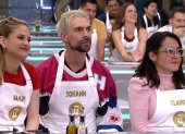 Mar Rendón, Johann Vera y Claudia Camposano, en el primer episodio de MasterChef Celebrity Ecuador 2.