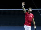 Rafa, con 38 años, dejó el tenis profesional en la Copa Davis que se disputa en Málaga.