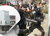 La Policía ingresó a la vivienda de cuatro pisos, tras investigaciones