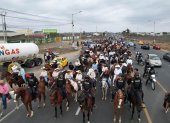 La cabalgata por las calles de Santa Elena llenó de gran emoción a los habitantes de la urbe peninsular