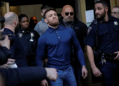 Conor Macgregor acudió al juzgado en Dublín, tras la acusación de violación