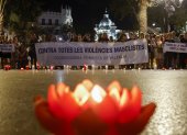Archivo. Una vigilia como manifestación de repulsa a la violencia machista y para apoyar a las victimas de malos tratos.