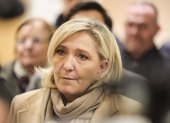 La líder de la extrema derecha francesa, Marine Le Pen, en el Palacio de Justicia de París, el 27 de noviembre de 2024.