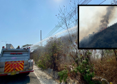 El incendio forestal en Cerro Azul afecta a más de 36 hectáreas.