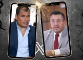 Rafael Correa e Iván Saquicela confrontaron por el caso Sobornos.