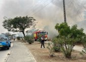 Unidades de Bomberos de Guayaquil y la ATM acudieron para atender la emergencia.