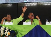 Jorge Glas y Rafael Correa, en una actividad política de Alianza PAIS.
